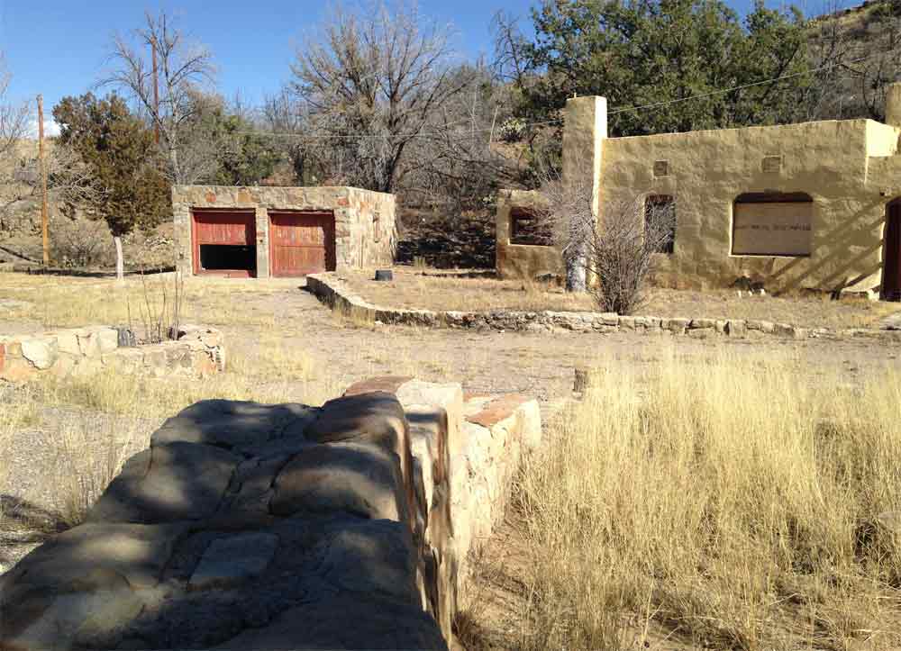 buildings near the Dam Site at Elephant Butte Lake
